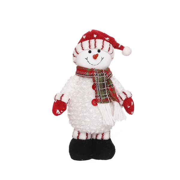 Nya juldekorationer lysande tomte snögubbe älgdocka O