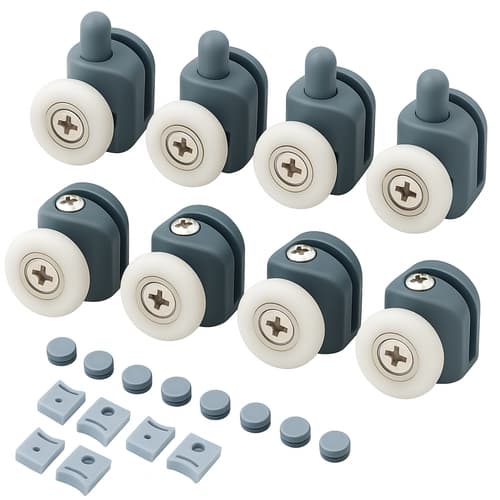 Shower Enclosure Rollers Set 8-pack (4 upper/4 lower) for 4-6 mm Glass