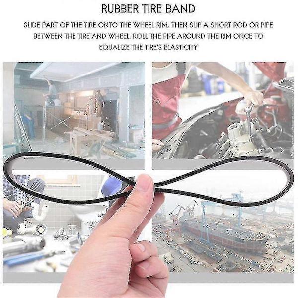 2 stycken Bandsåg Däck Gummiband Träbearbetning Reservdelar Passar 8 tum Bandsåg Rullhjul