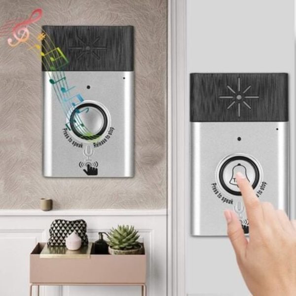 Trådlös Intercom Hem Säkerhet Dörrklocka Tvåvägs Samtal Hem Dörrklockor Intercom Kit Dörrklocka Trådlös Intercom