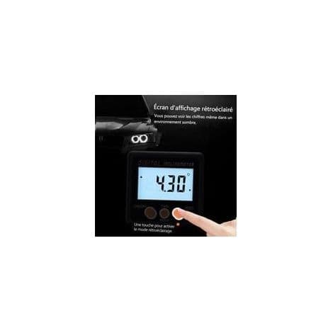 Digital inklinometer, 0-360°, magnetisk bas