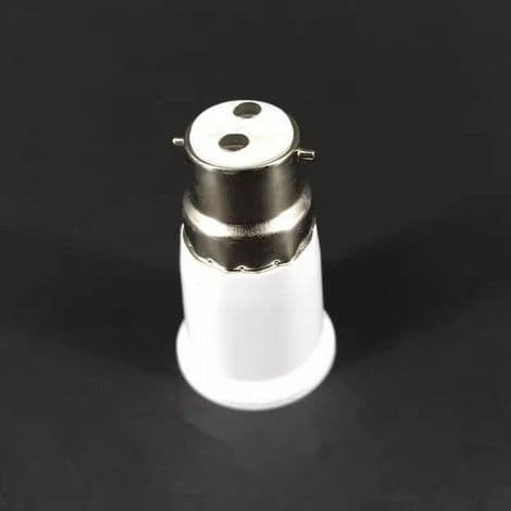 4x LED-sokkeladapter - B22 til E27 sokkelomformer - Bajonettbase lampeholderadapter for LED-pærer