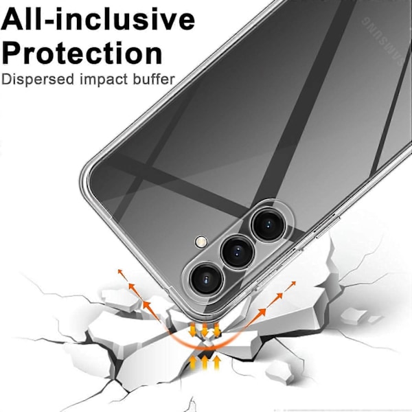 For Samsung Galaxy A56 5G Deksel Anti-Fingeravtrykk Krystallklar TPU Telefondeksel