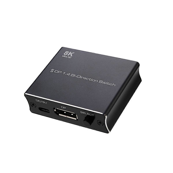 8K DP Switch DisplayPort 1.4 Bi-Direction Switch Konverter 2X1/1X2 Støtte 4K@120Hz 8K@30Hz for Mul