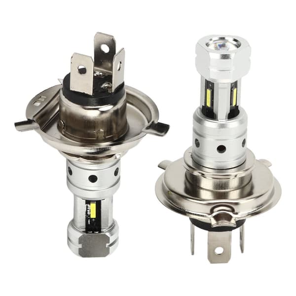 2pcs 100W H4 LED Motorcycle Headlight Bulb 360 Degree Super Bright CSP Chip Energy Saving Replacement for Suzuki White Light 6000K