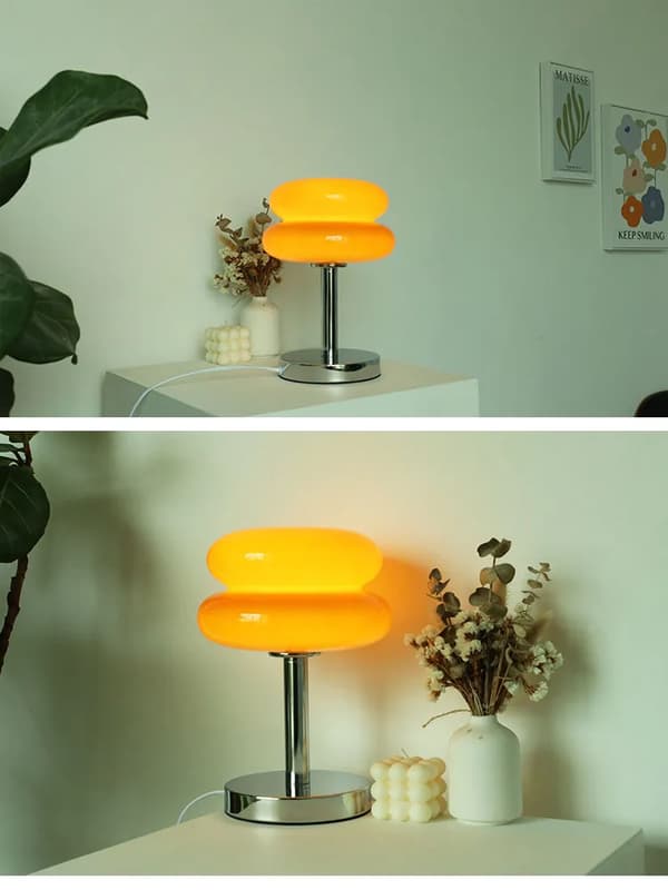 Macaron Glasbordslampa Trikromatisk Dimning
