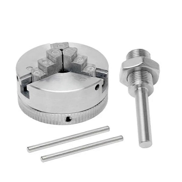 Oberoende Svarvchuck Reversibla Backar Zinklegering Mini Svarv Trebackschuck M12*1 Chuck Hand Elektrisk Borr Kopplingsstång Elverktyg
