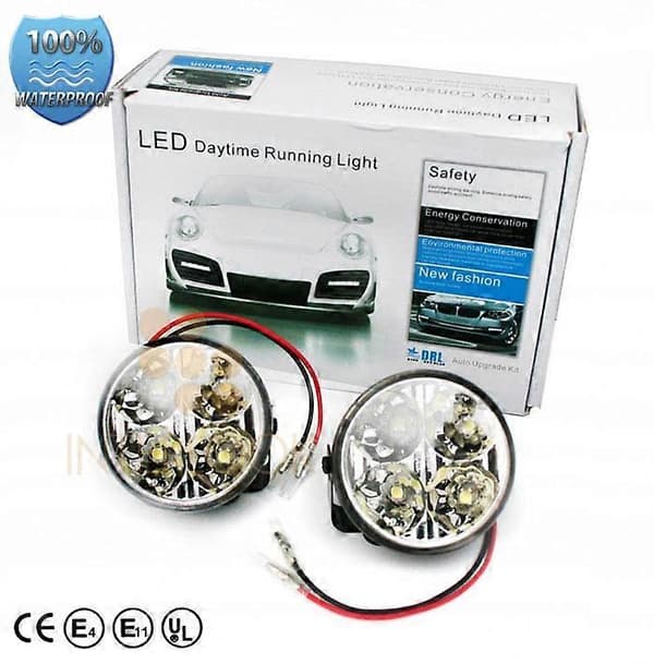 Pyöreä päivänvalo DRL 2x4 LED 450lm 70mm DRL 05