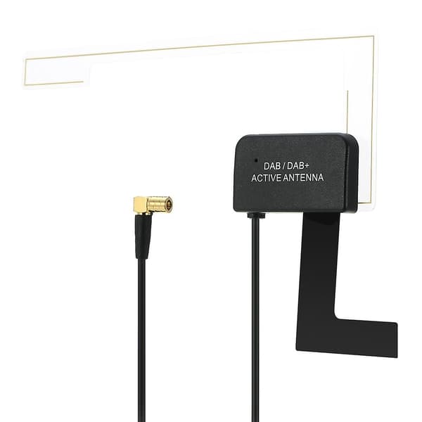 Bilradioantenne Digital DAB DAB+ Aktiv Antenne SMB Retvinklet Stik Universal