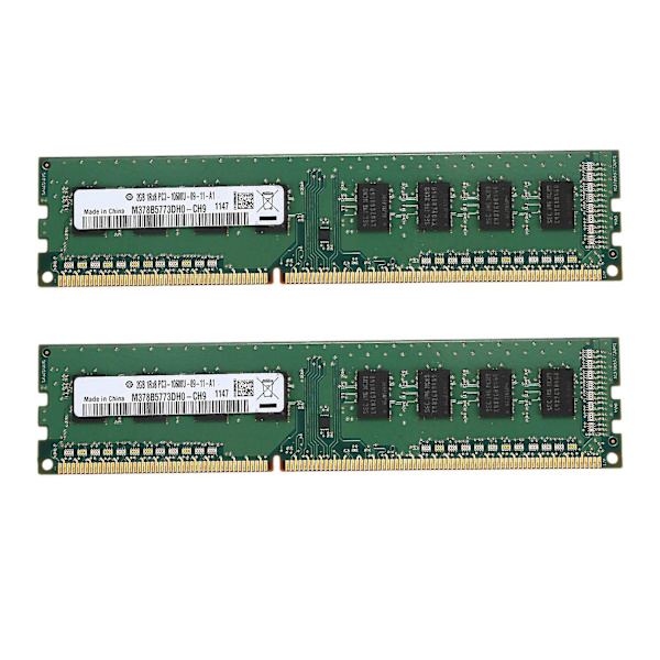 2x DDR3 2GB RAM 1333 MHz til Intel Desktop PC Hukommelse 240-pin 1.5V Ny DIMM