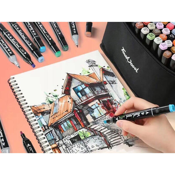 Double-Sided Alcohol-Based Ink Markers – 40-Pack