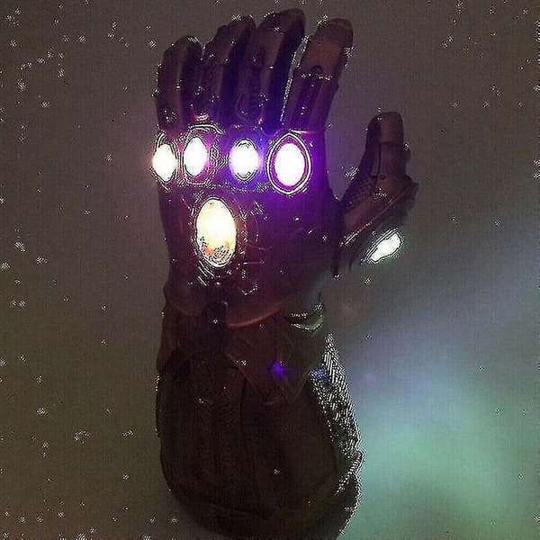 Børns Thanos Handsker Infinity Gauntlet Med Led Lys Avengers 4 Cosplay Legetøj