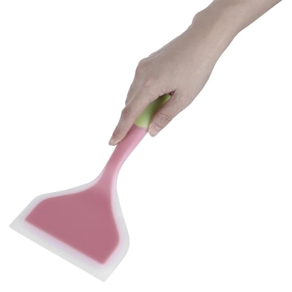 Silikonspatel - Non-stick bred stekespade for kake, biff, pizza - grønn