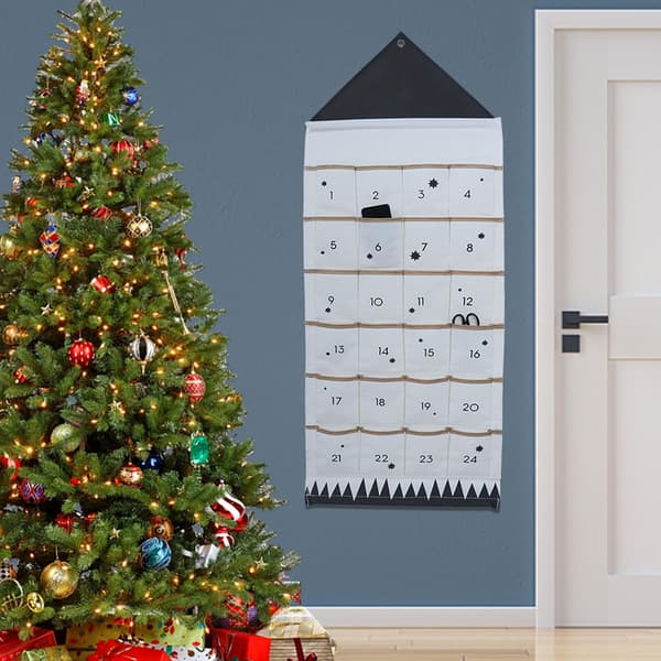 50 * 120 cm julekalender til selvfyldning, stofjulekalender