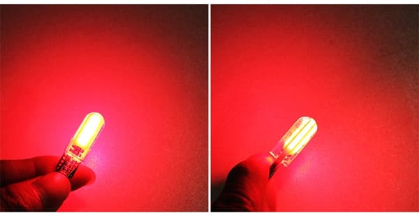 4X CANBUS T10 W5W 12 LED - Grønn
