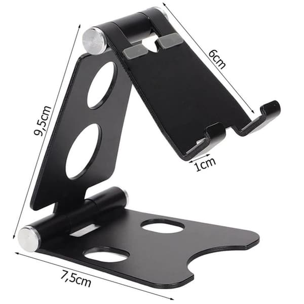 Mobilholder | Bordholder til Smartphone og Tablet Metal Sort
