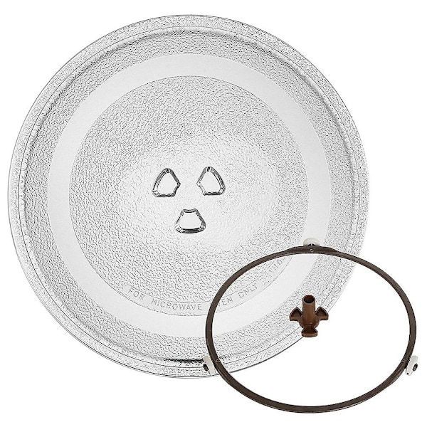 Universal Microwave Glass Plate Durable Microwave Glass Turntable Plate, Round Microwave Plate Cove