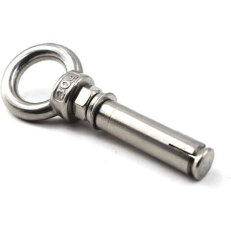 5 stk. M6x50mm 304 Rustfrit Stål Øjebolt Løftering Øjebolt