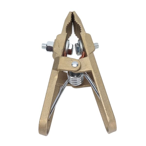 High Strength 600A Brass Earth Clamp - Ideal for Welding, Cutting, and Support