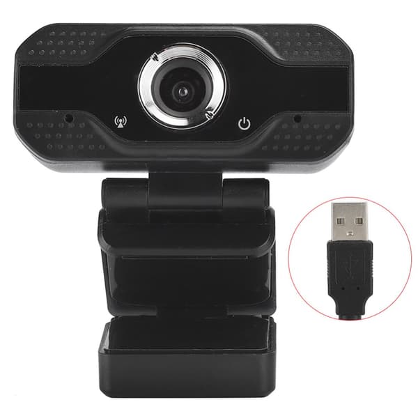 High-Quality 1080P USB Webcam with Built-in Microphone for Online Courses