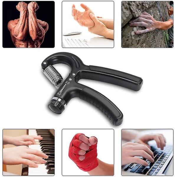 Håndgrep, Fingerøvelser Justerbar Motstand 10-50kg Håndgrep Trening Kroppsbygging/Vektgrep/Håndtak Trening for Fingre og Underarmstyrke