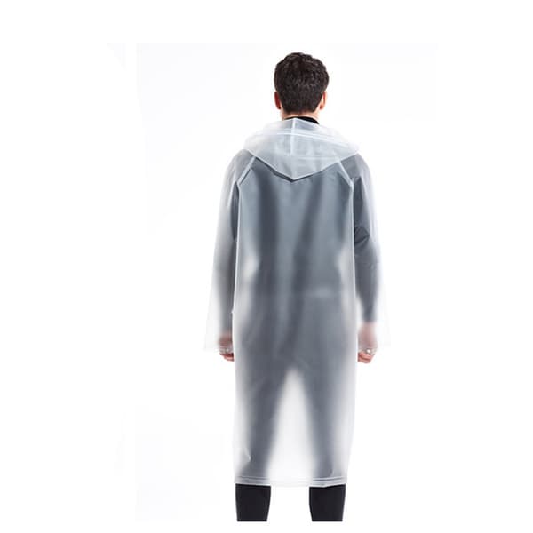 Reusable Raincoat / Rain Poncho with Hood and Backpack Space XL