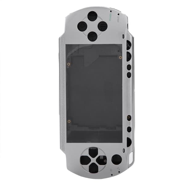 PSP 1000 Complete Shell Housing Set with Buttons - Silver