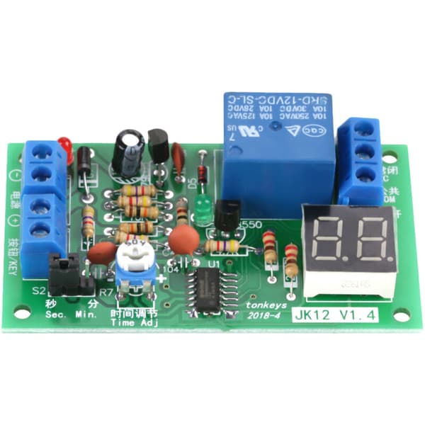 Forsinkelsesafbrydermodul, DC12V 12V timer-nedtælling til motorer og hjemmet