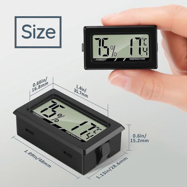 Digitalt Termometer og Hygrometer til Drivhuse