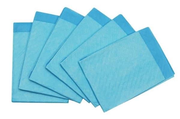 Absorberende engangsunderlag 60x45 cm 400 ml blå 50-pak