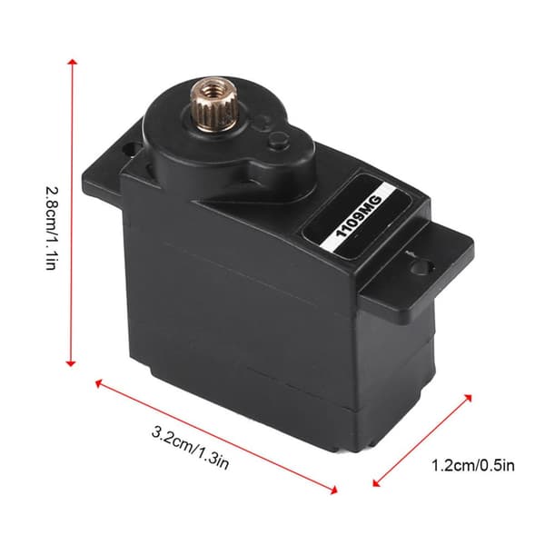 Mikro Metallgir Analog Servo for RC Modellfly – 10g, 4.8-6V