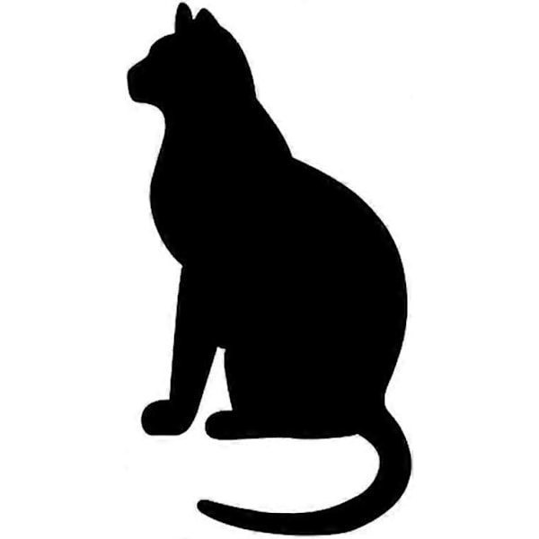 Svart Katt Huvud Bilklistermärke, Reflekterande Katt Djur Kropp Klistermärken Reflekterande Bilfönster Klistermärken Dekoration Dekaler Motorcykel Klistermärken
