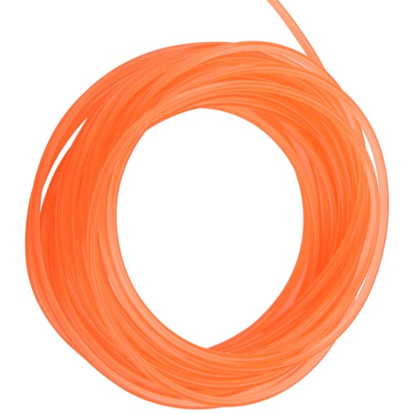 Rund glat orange polyurethan (PU) rem til drivtransmission (5mm x 10m)