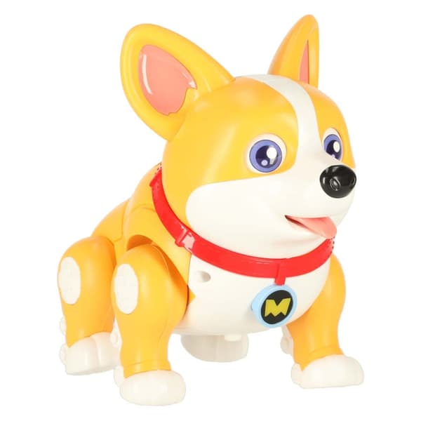 Interactive Corgi Toy Dog that Walks with Lights and Music 3+ 20 cm