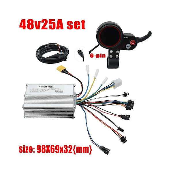 48V 25A Elektrisk Scooter Controller Dashboard Kit med TF-100 Display Scooter för Elektrisk Scooter