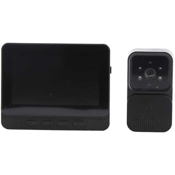 Trådløst dørkamera med 4,3-tommer IPS-skærm, 2,4g batteri, smart HD-syn, nattesyn, video-intercom og visuelt intercom