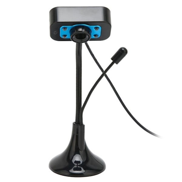 High-Resolution USB Streaming Webcam with Manual Focus and LED Fill Light