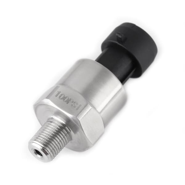 Trykksensor i rustfritt stål for olje, drivstoff, luft og vann - 100PSI
