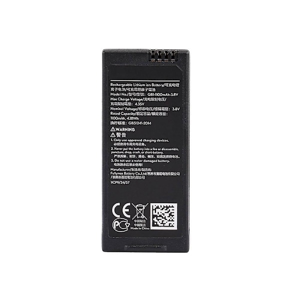 3,8V 1100mAh Uppladdningsbart batteri LiHV LiPo batteri för DJI RYZE Tello RC Drone