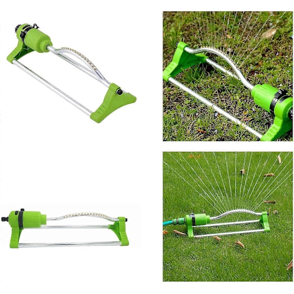Oscillerende sprinkler, vandspreder med 17 hul dyser, justerbar kontrol, til have