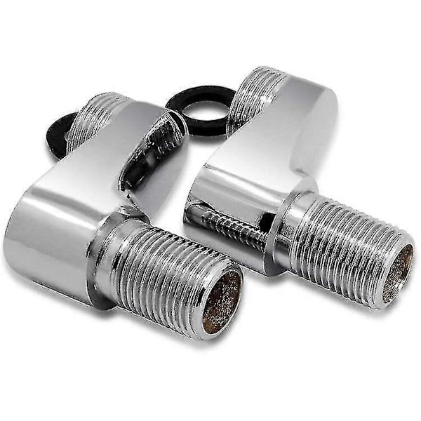 2-pack Badkarsblandare Adaptrar Med 3/4\", 1/2\" Justerbar Svängarm, Klo Duschblandare, Massiv Mässingsstång
