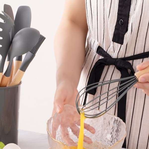 12 Silicone Kitchen Utensils - Heat Resistant Appliances