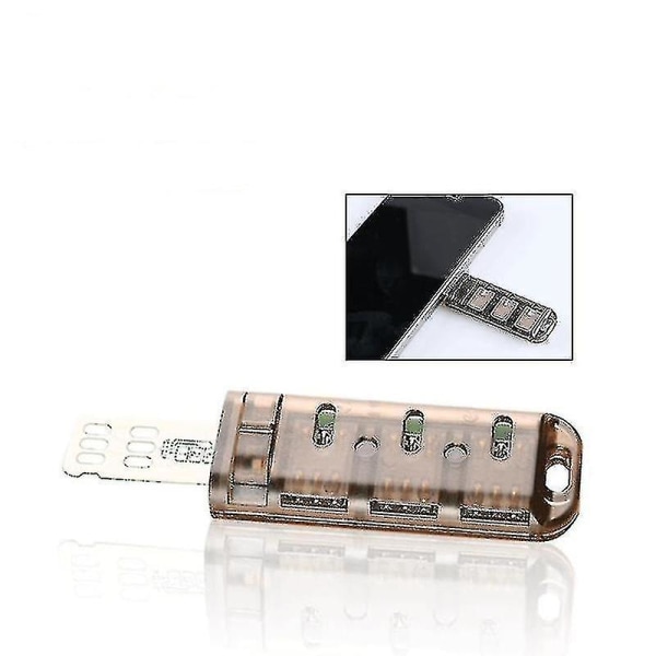 6-fack SIM-kortsadapter Multi-sim-kortläsare för iPhone 5/6/7/8/x