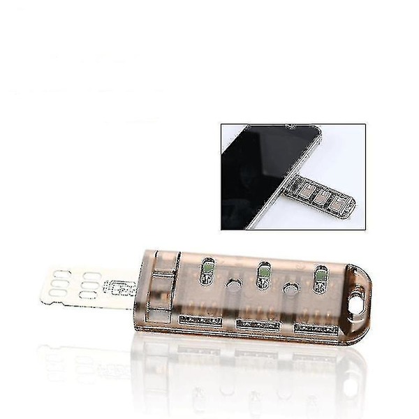 6-slots SIM-kort Adapter Multi-SIM-kortlæser til iPhone 5/6/7/8/x