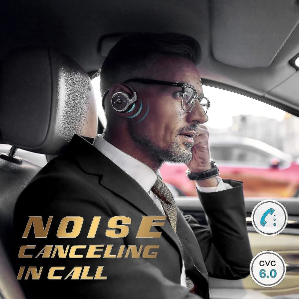 Bluetooth hörlurar, sportlöpare, nolltryck och design i fickstorlek Trådlösa hopfällbara hörlurar med hifi-stereoljud, tydlig röstupptagning