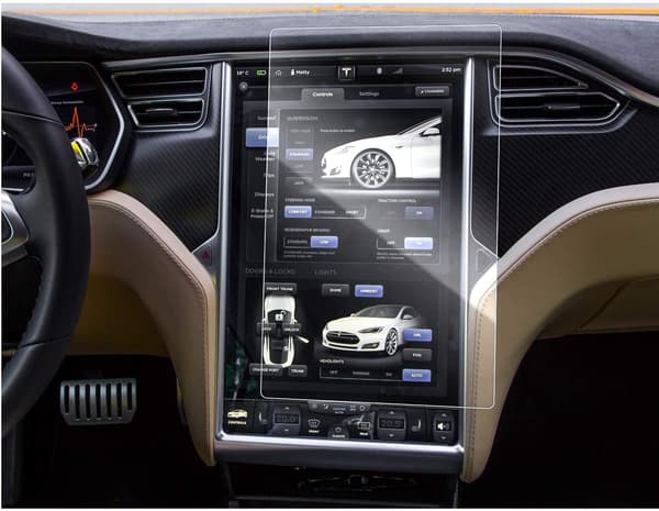 Tempered Glass Screen Protector Compatible with Tesla Model X / S