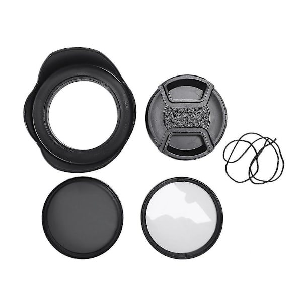 Cpl UV Filter Kit 58mm til Canon EOS 700D 100D 600D 1200D Objektivhætte Kapsel