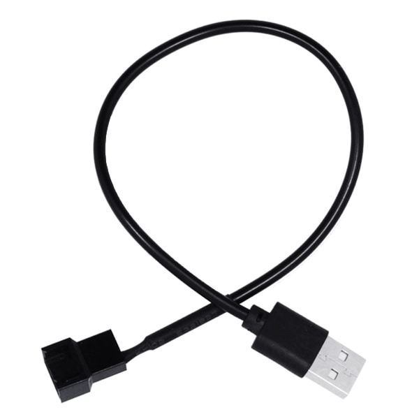 4-nastainen naar 5V USB-uros USB-sovitinkaapeli USB:stä 4-nastaiseen tuulettimen virtakaapeliin