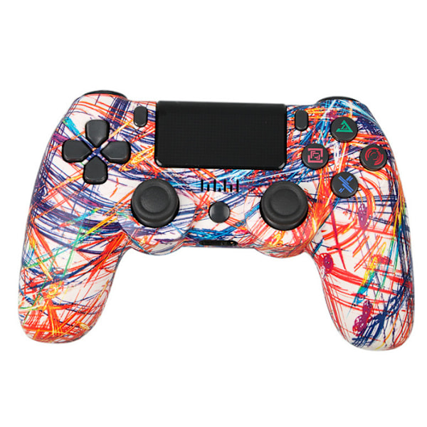 Trådlös handkontroll för PS4/Pro/PS3/Slim/PC/Steam, Bluetooth-handkontroll, Joystick, Stöder 6-Axis, Vibration, Touch Click