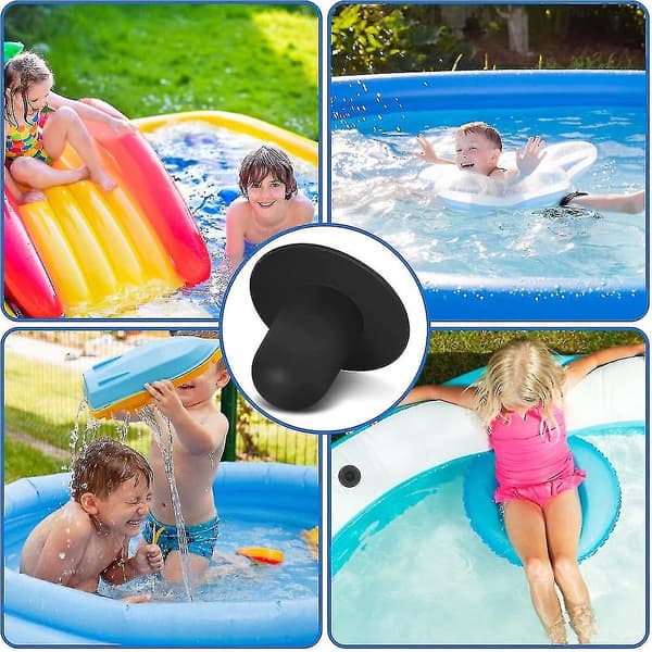 4 st badplugg för pool, silhål, plugg för Bestway Intex trädgårdspool, simbassängsplugg, väggplugg